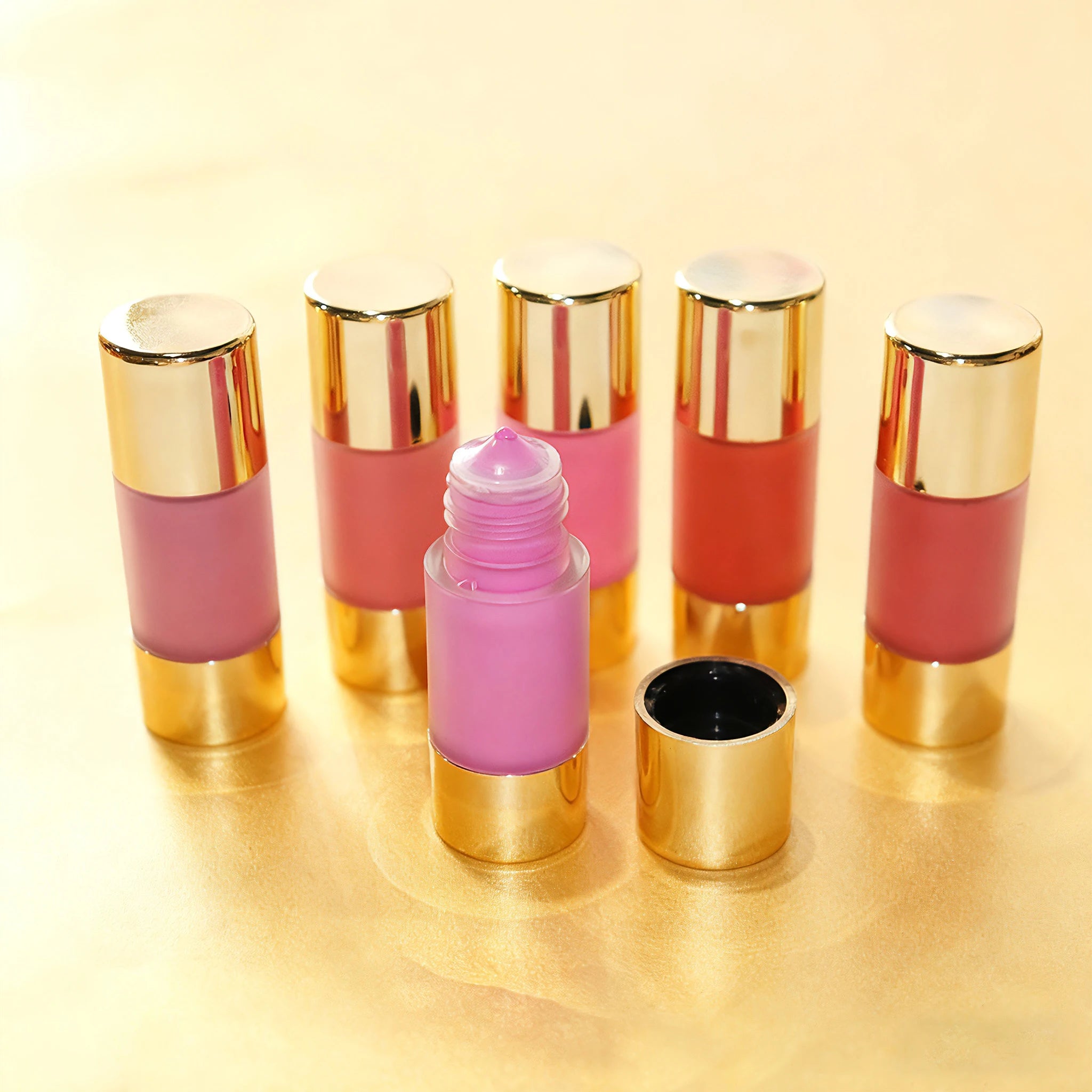 Private Label 6-Color DIY Liquid Highlighter & Blush | Waterproof. Mineral Vegan Makeup for Custom Cosmetics