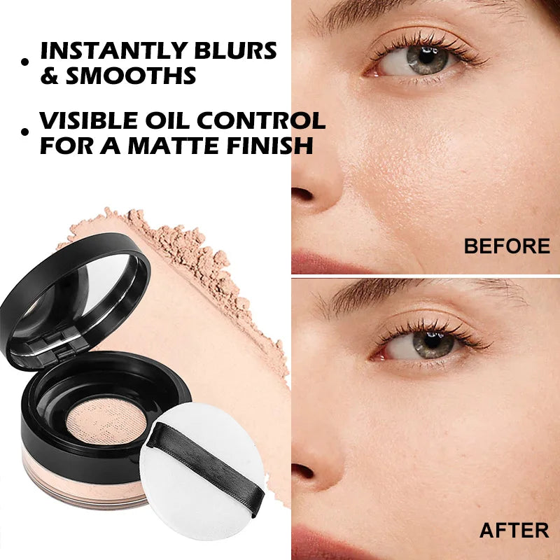 Waterproof Foundation Face Base Makeup Loose Powder Professional Private Label Oil Control Setting Powder