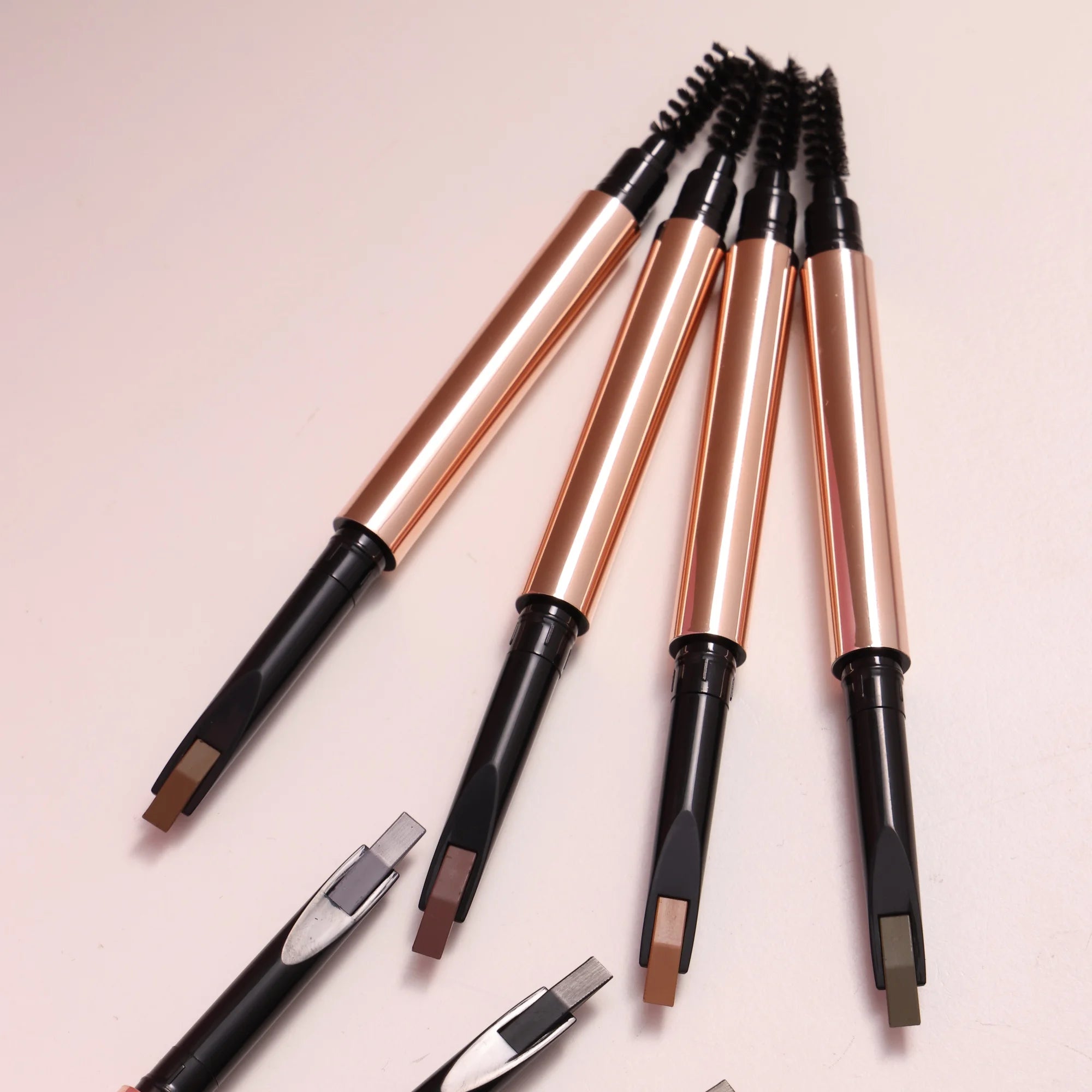 Professional Factory Cosmetics Eyebrow Pencil Private Label Double Head Eye Brow Pencil Waterproof Easy Color Eyebrow Pencil