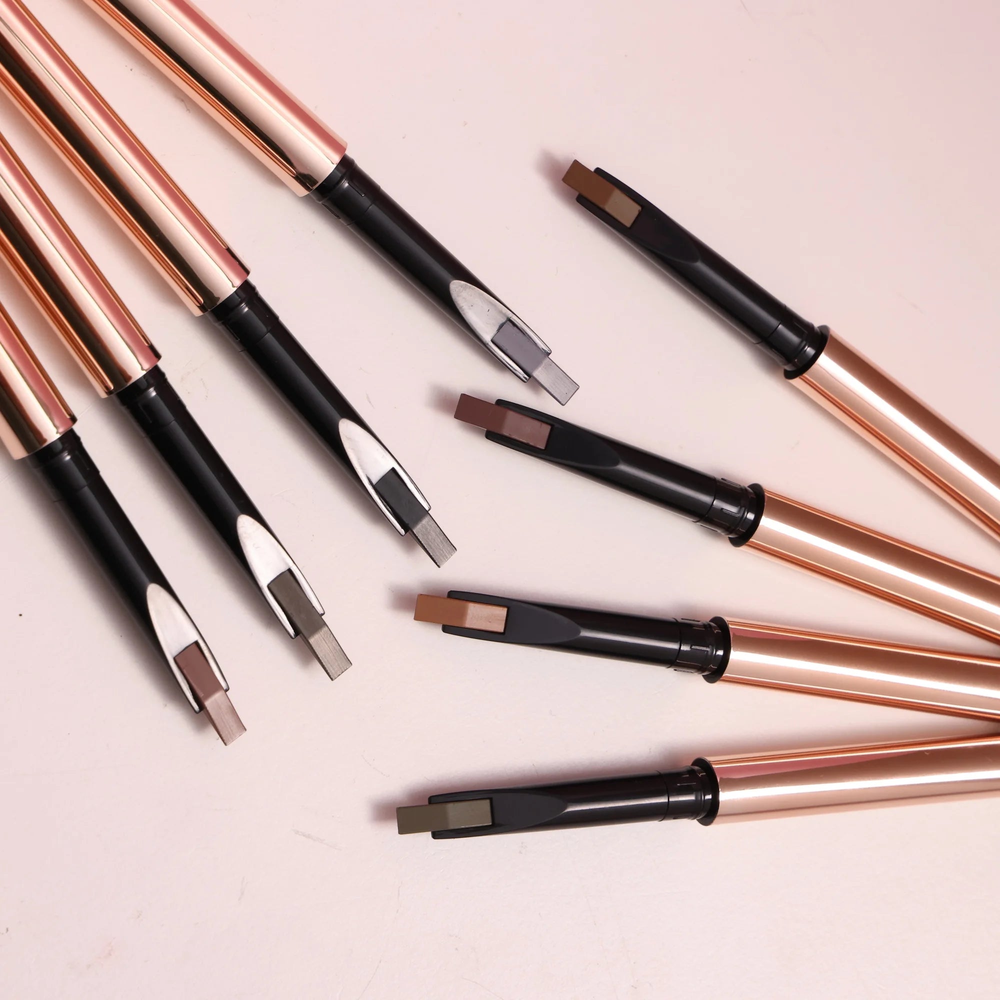 Professional Factory Cosmetics Eyebrow Pencil Private Label Double Head Eye Brow Pencil Waterproof Easy Color Eyebrow Pencil