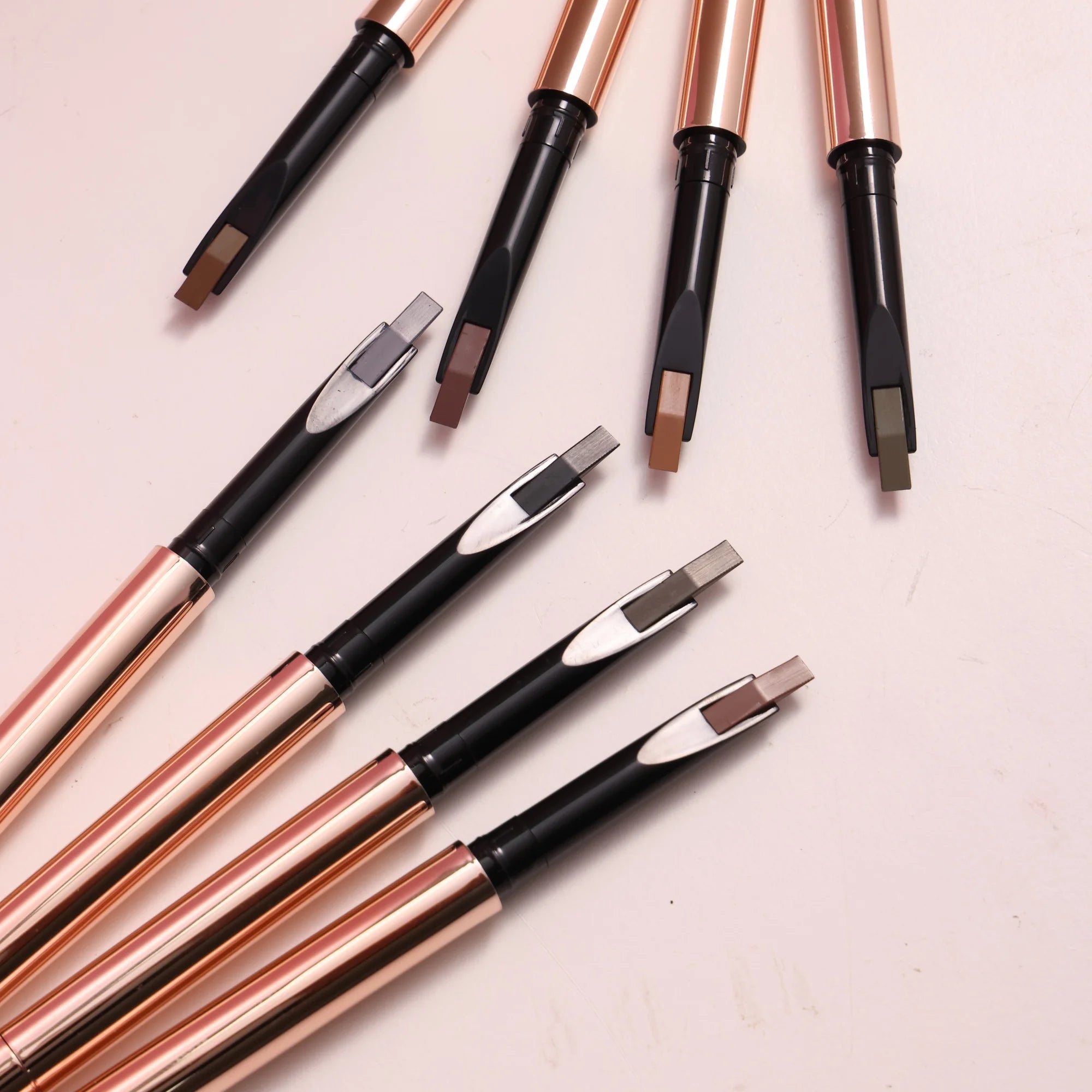 Professional Factory Cosmetics Eyebrow Pencil Private Label Double Head Eye Brow Pencil Waterproof Easy Color Eyebrow Pencil