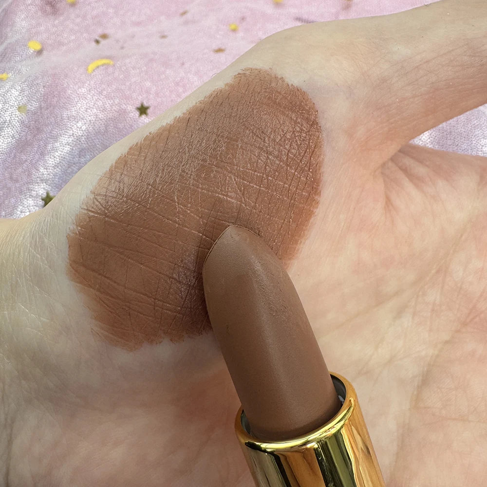 Wholesale Waterproof Long Lasting Pink Nude Brown Matte Lip Gloss Lipstick Private Label Vegan Lipstick
