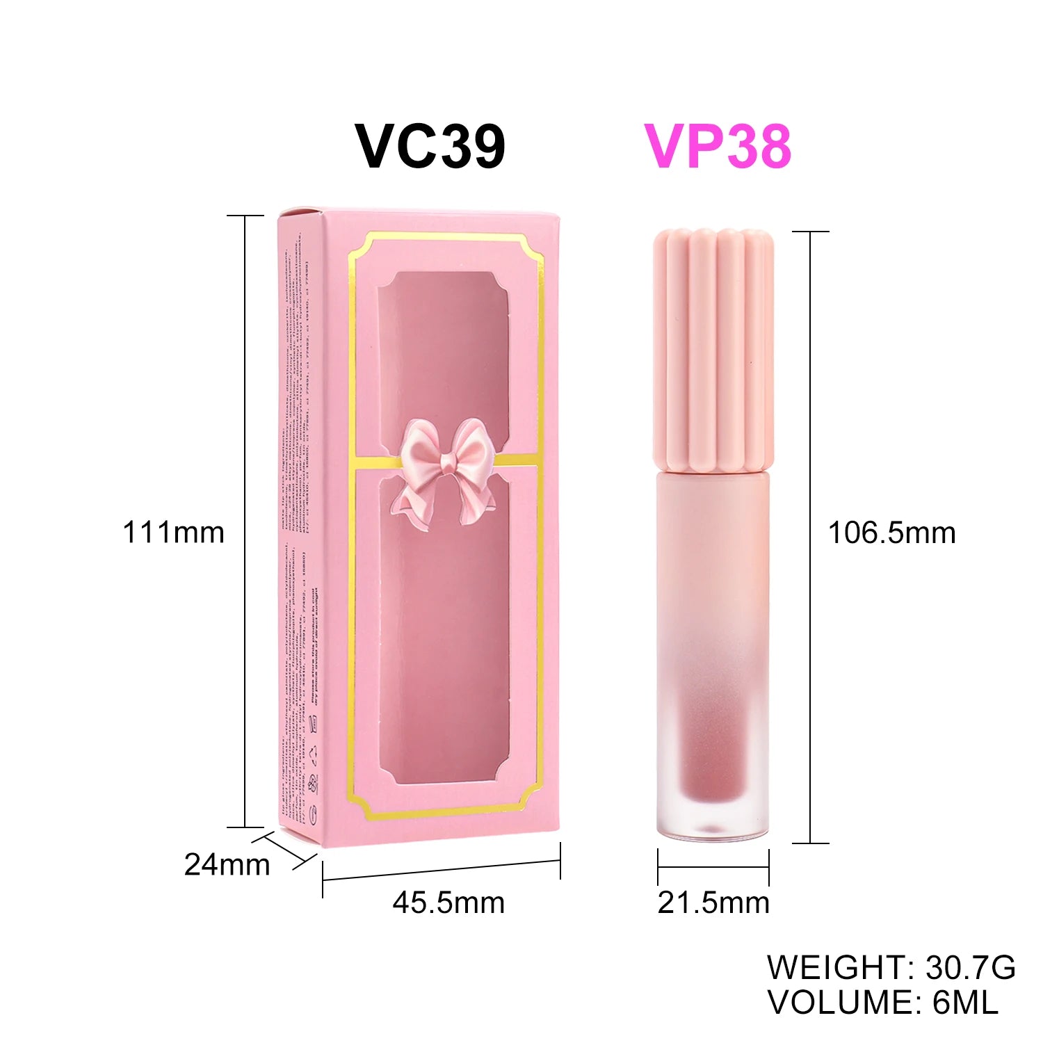 34 Matte Shades OEM Custom Logo Vegan High Pigment Long Lasting 6ml Liquid Lipstick Makeup Cosmetic Maker Supplier Wholesale
